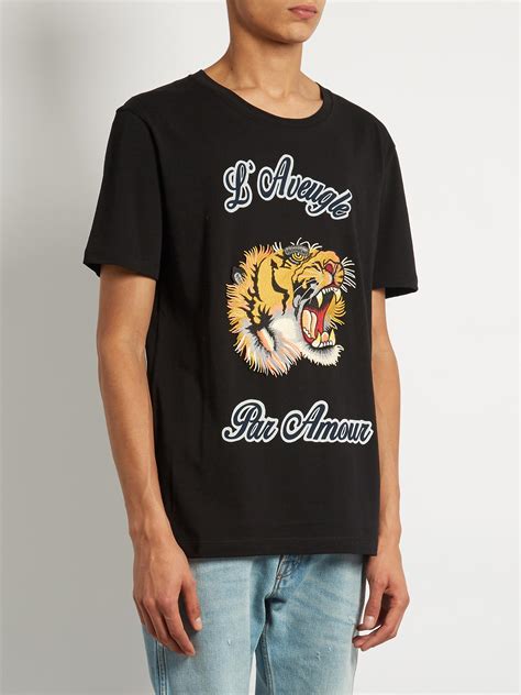 gucci tshirt tiger|Gucci tiger t shirt men.